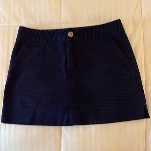Lilly Pulitzer navy skort.